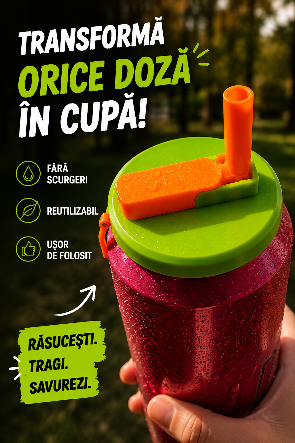 Pai Pop-Up pentru Doze – Fără Vărsare