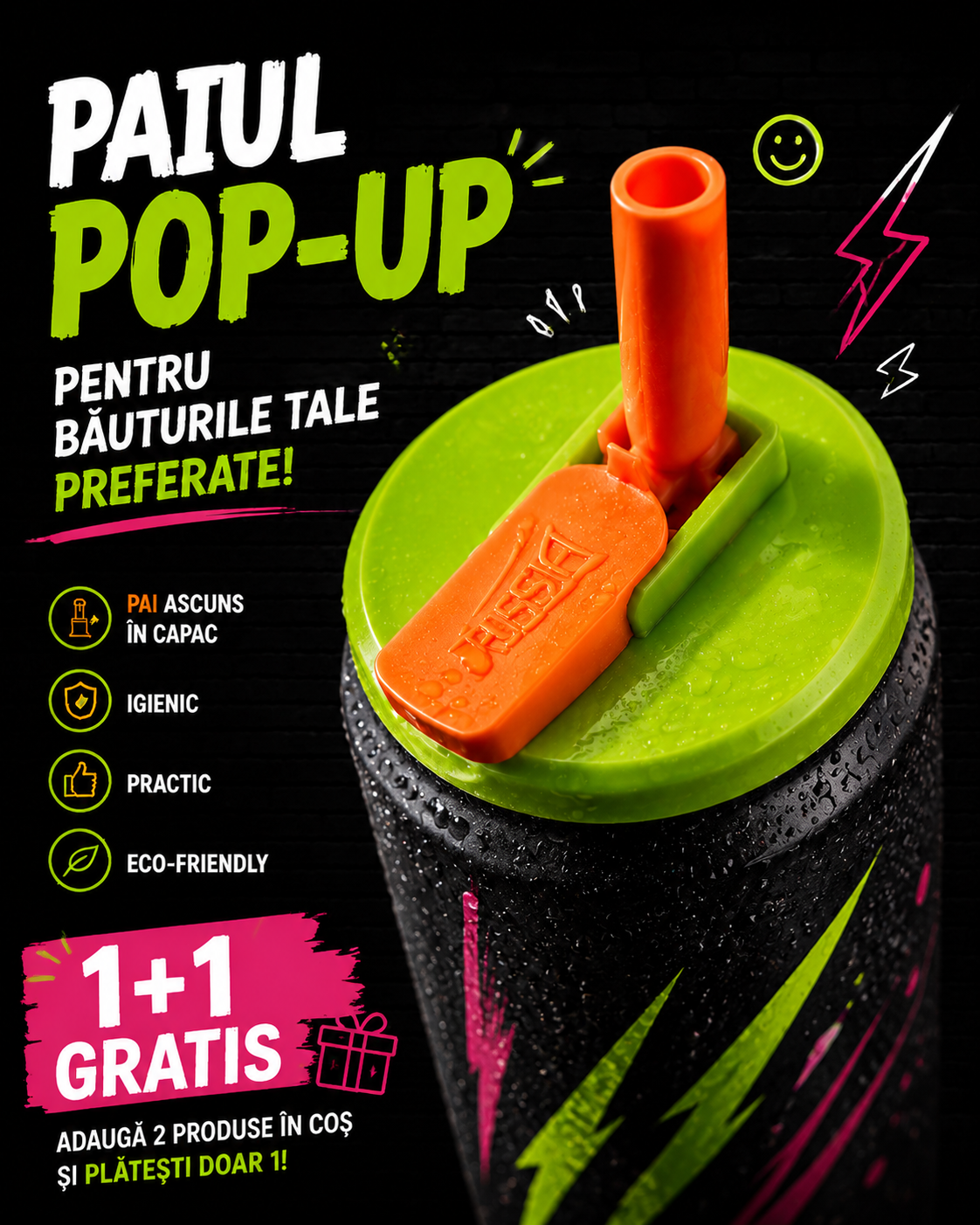 Pai Pop-Up pentru Doze – Fără Vărsare